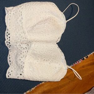 Buckle western white tank top